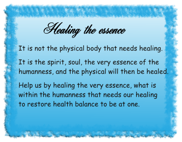 Healing the essence