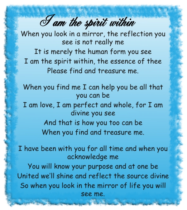 I am the spirit within