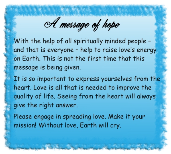 A message of hope