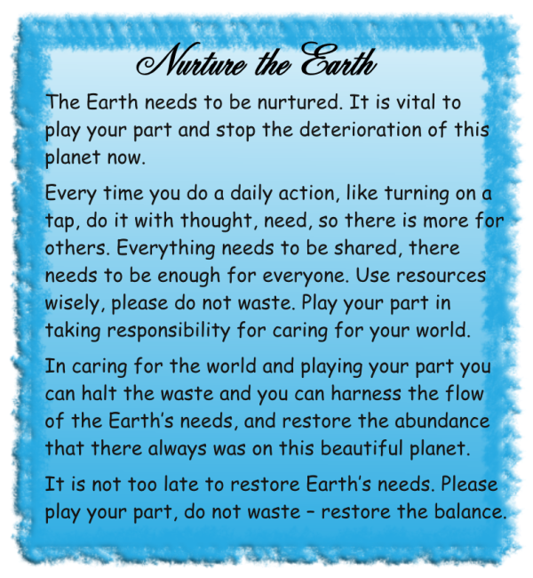 Nurture the Earth