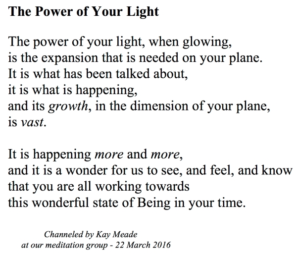The Power of Your Light